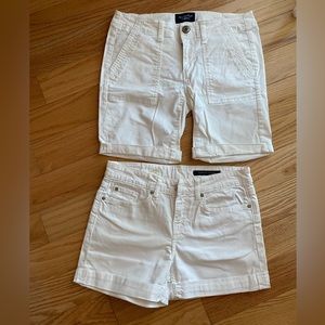 American Eagle/ Tommy Hilfiger white shorts